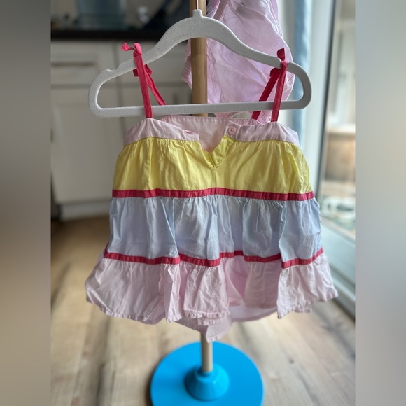 GAP color block sundress with bloomers size 6-12 months - Picture 3 of 3